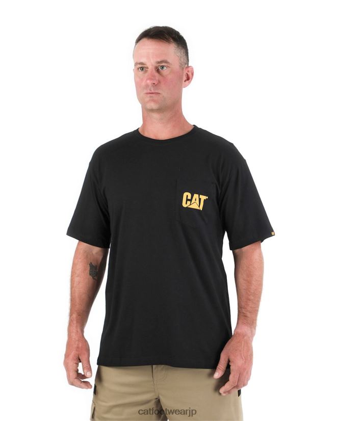 トレードマークのポケットTシャツ ダークヘザーグレー 男性 N2JB0V235 Caterpillar |トップス＆アウター